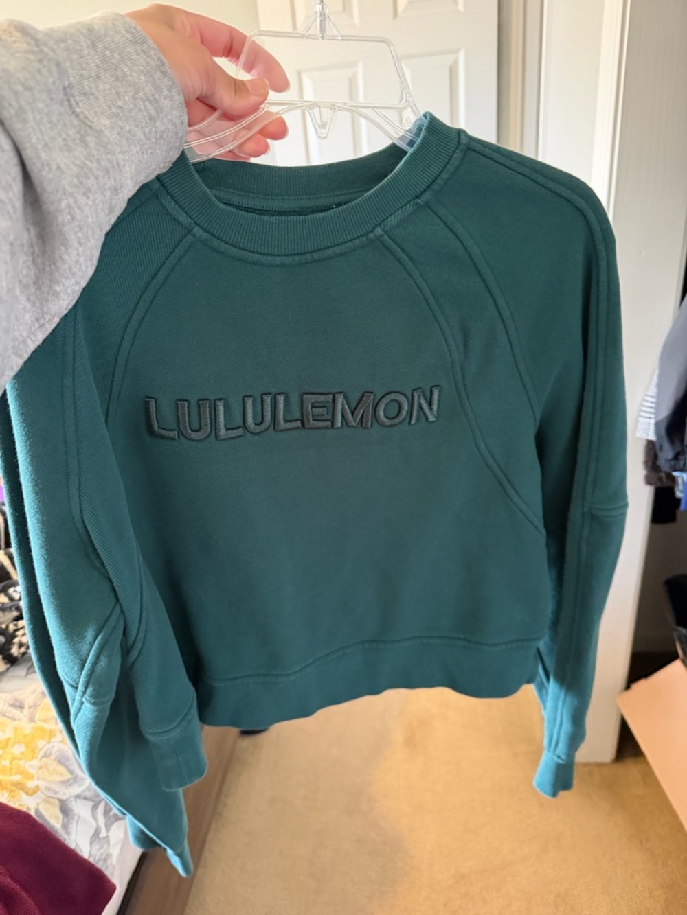 lululemon athletica Forest Green Crewneck Sweatshirt
